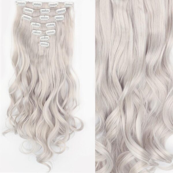 Long Wavy Ombre Clip-In Hair Extensions - Image 6