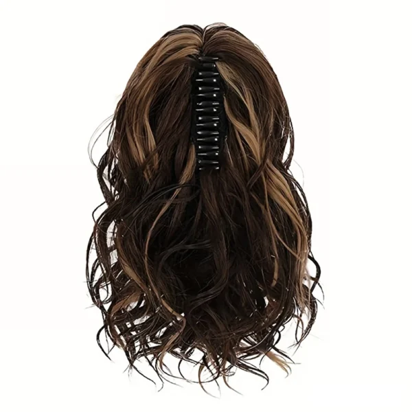 12-Inch Short Wavy Claw Clip Ponytail Extension - Image 6