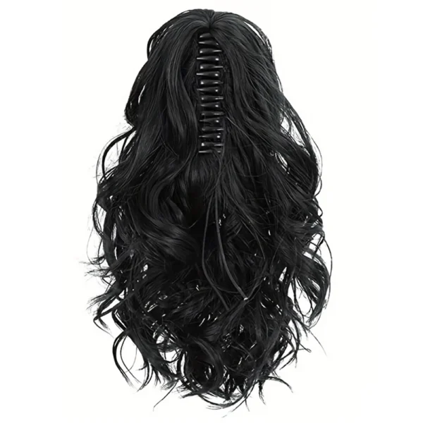 12-Inch Short Wavy Claw Clip Ponytail Extension - Image 7
