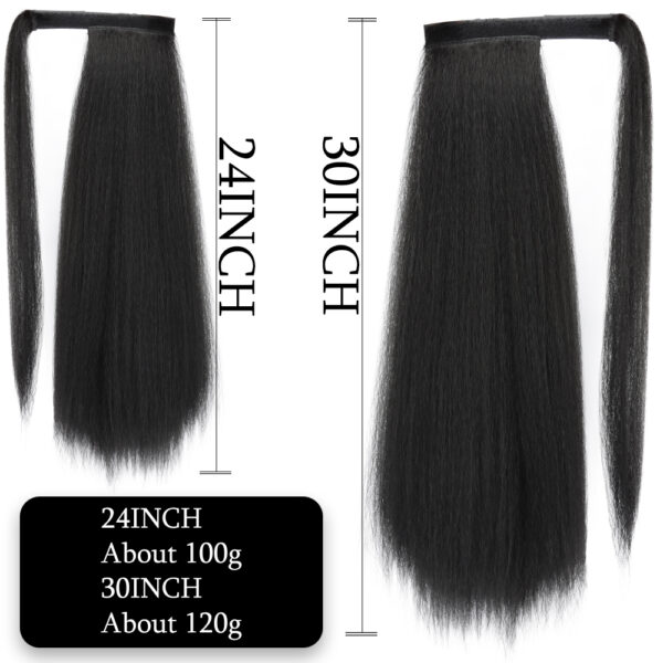 Long Straight Ponytail Hair Extension - Image 4