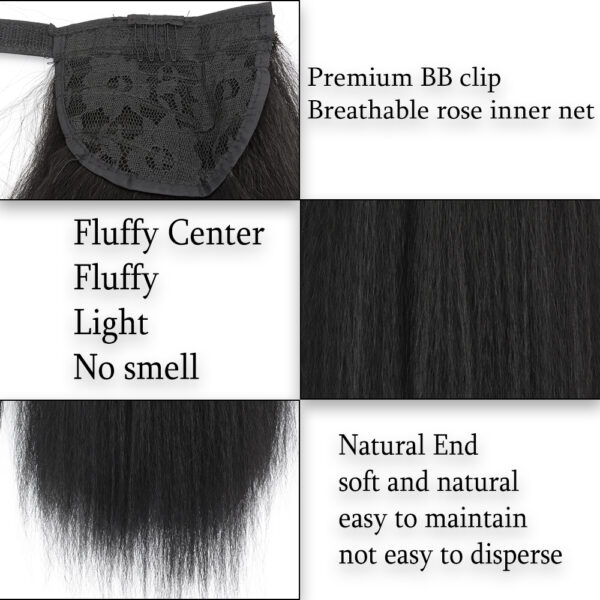 Long Straight Ponytail Hair Extension - Image 3