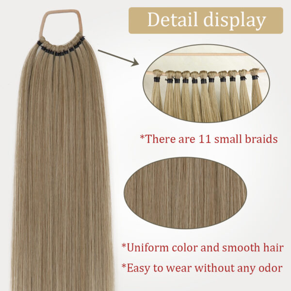 Synthetic Wrap Around Ponytail Extensions - Image 3