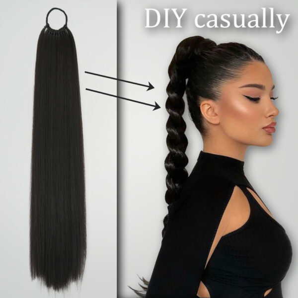 Synthetic Wrap Around Ponytail Extensions - Image 5