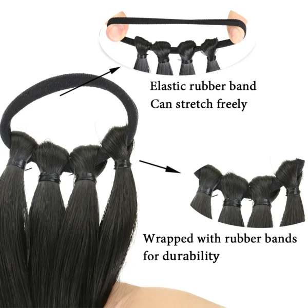 Synthetic Braided Ponytail Hair Extension - Image 4