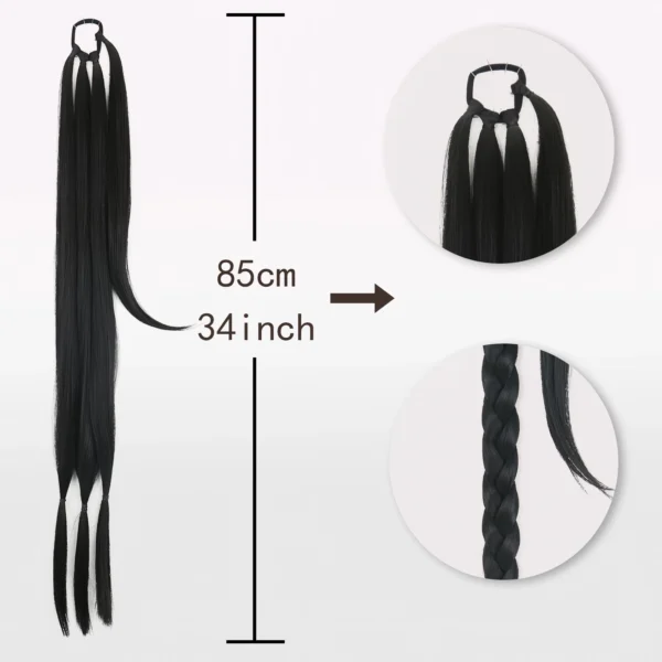 Synthetic Braided Ponytail Hair Extension - Image 7