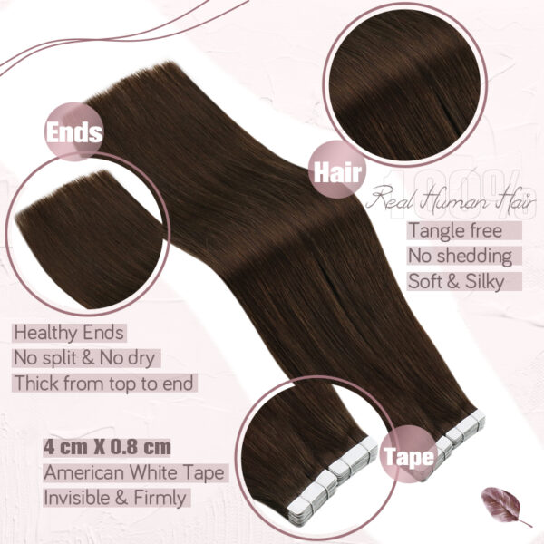 Luxurious Tape-In Human Hair Extensions - Image 3