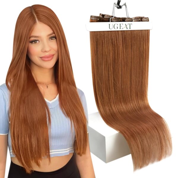 12-inch Clip-In Human Hair Extensions - Image 2