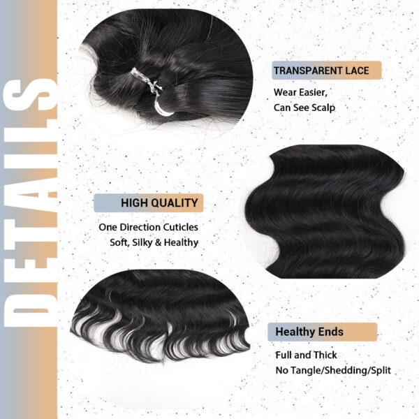 24" Body Wave Crochet Hair Extensions - Image 4