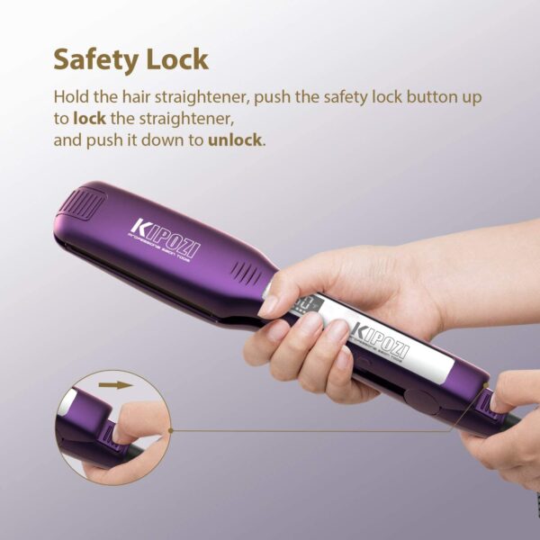 Professional Titanium Hair Straightener with Digital Display - Image 5