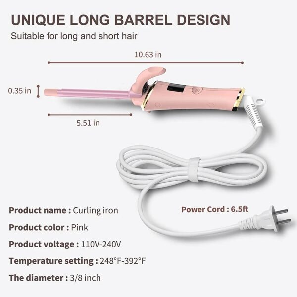 Tourmaline Ceramic Curling Iron - Image 5