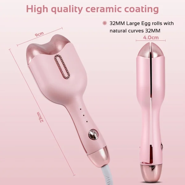 Portable Ceramic Tourmaline Cat Head Curling Iron - Image 5