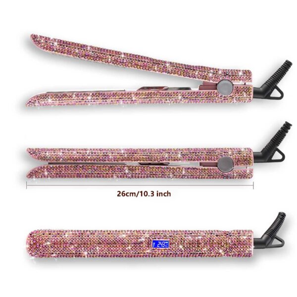 Rhinestone Ceramic Flat Iron - Image 7