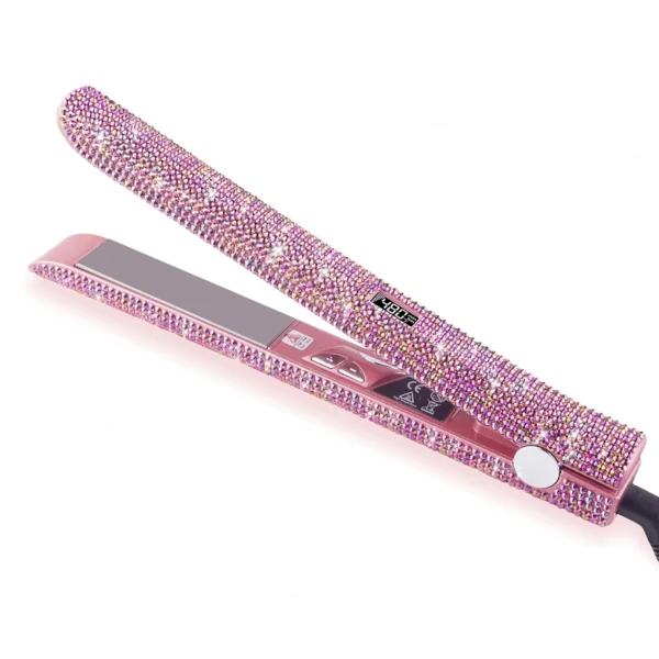 Rhinestone Ceramic Flat Iron - Image 2