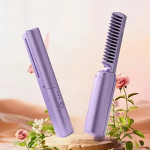 Electric Hot Comb Hair Straightener with Negative Ion Anti-Scald Technology