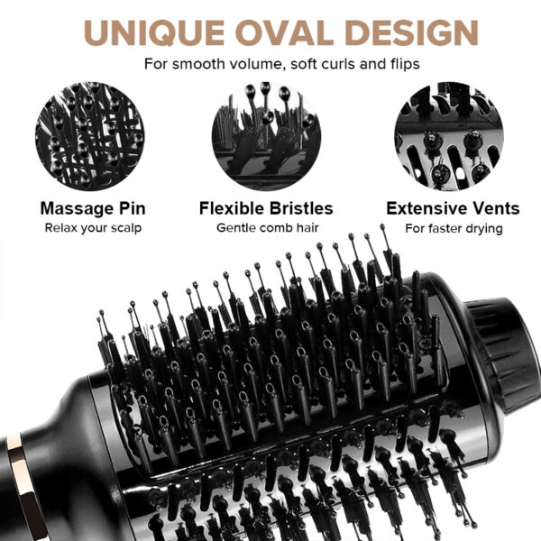 3-In-1 Hair Dryer, Hot Air Brush Styler & Volumizer - Image 3