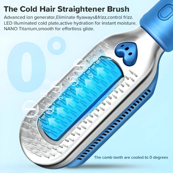 Cold Comb Electric Hair Straightener & Curler - Image 3