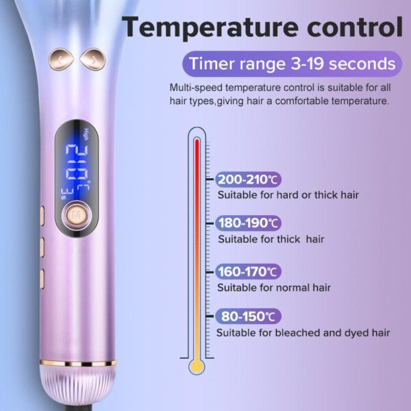Multi-Automatic LCD Ceramic Rotating Hair Curler - Image 4