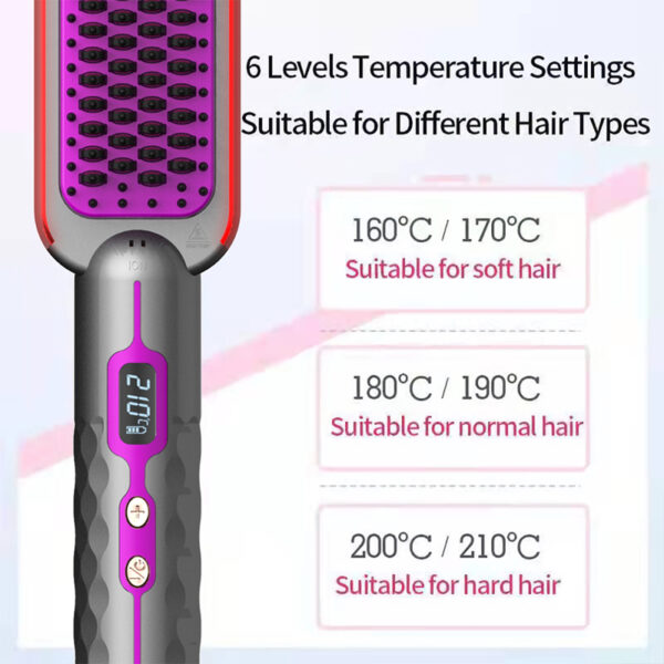 2-in-1 Hot Comb and Straightening Brush - Image 3