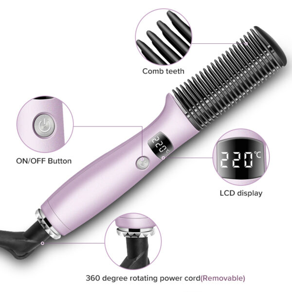 2-in-1 Wireless Hair Straightener & Curler Comb - Image 5