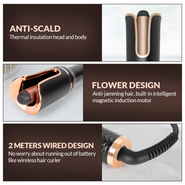 Auto Rotating Ceramic Hair Curler - Image 6