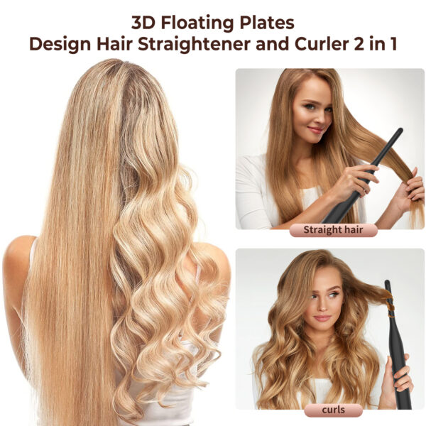 Small Adjustable Temperature Flat Iron for Short Hair - Image 4