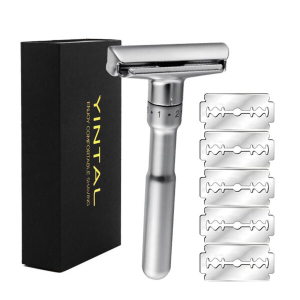 Adjustable Zinc Alloy Safety Razor for Men - Image 4