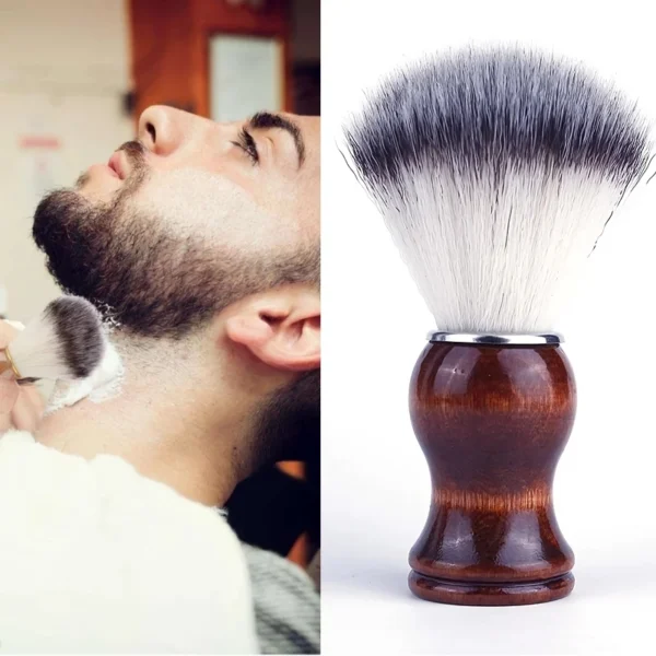 High Quality Men’s Wooden Handle Shaving Brush - Image 2