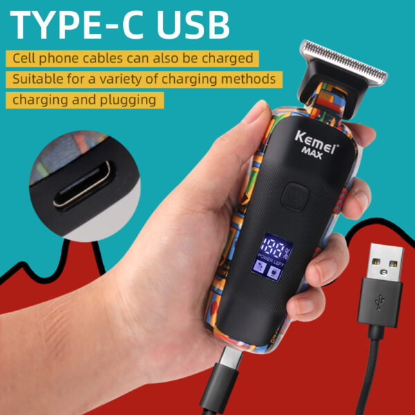 Digital Display Professional Men's Hair Clipper - Image 3