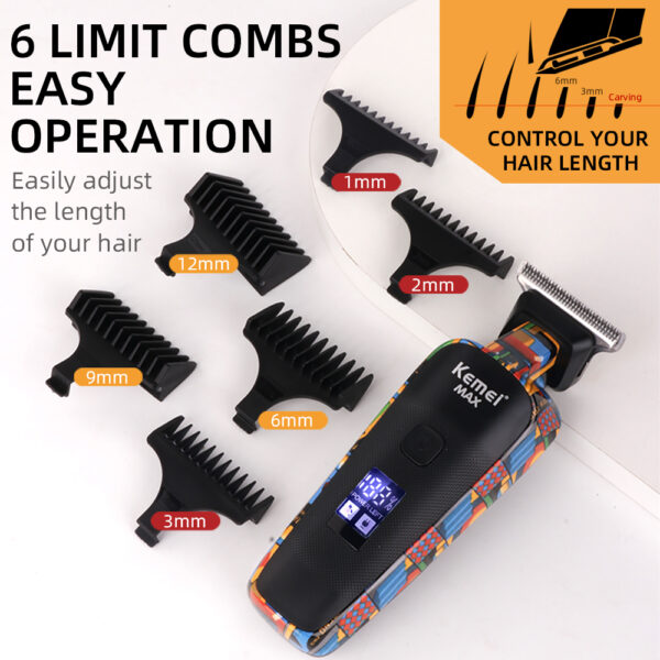 Digital Display Professional Men's Hair Clipper - Image 2