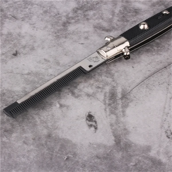 Butterfly Knife Style Folding Comb - Image 7