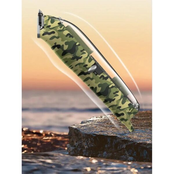 Professional Camouflage Cordless Hair Clipper - Adjustable & Rechargeable - Image 6