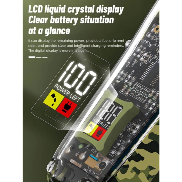 Professional Camouflage Cordless Hair Clipper - Adjustable & Rechargeable - Image 4