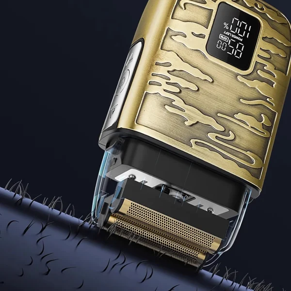 3-Speed Waterproof Electric Razor with LCD Display for Men - Image 2
