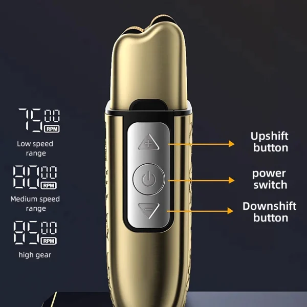 3-Speed Waterproof Electric Razor with LCD Display for Men - Image 6