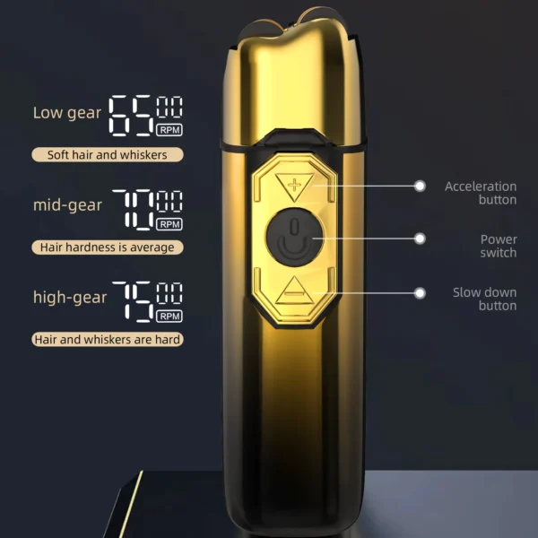 Electric Shaver – Rechargeable Hair & Beard Razor - Image 3