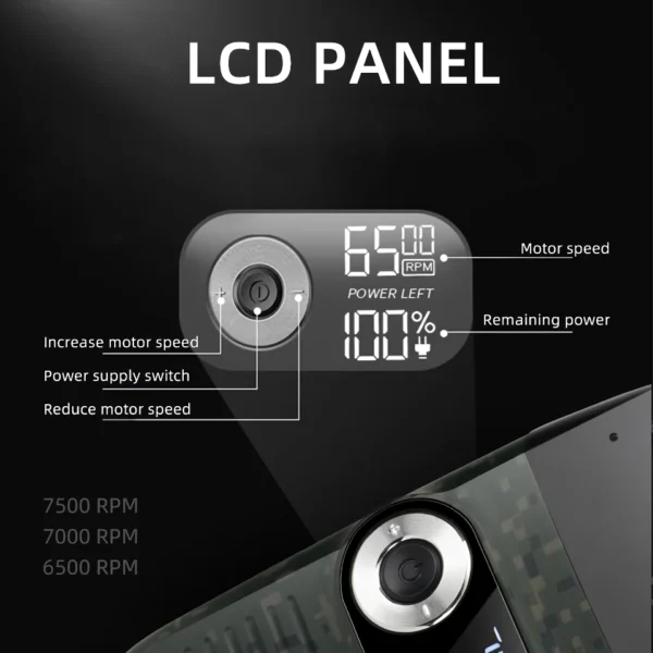 2 in 1 Rechargeable LCD Display Electric Shaver & Beard Trimmer - Image 5