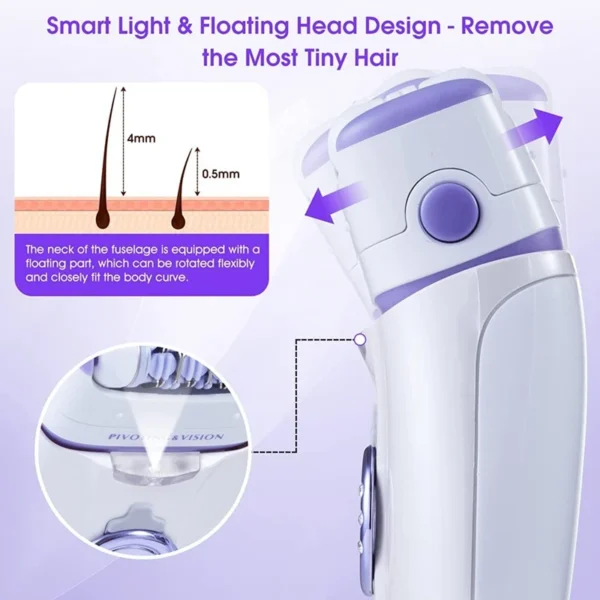 3-in-1 Electric Epilator and Shaver for Women - Image 3
