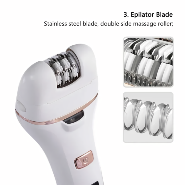 4-IN-1 Electric Lady Shaver and Foot Callus Remover - Image 4