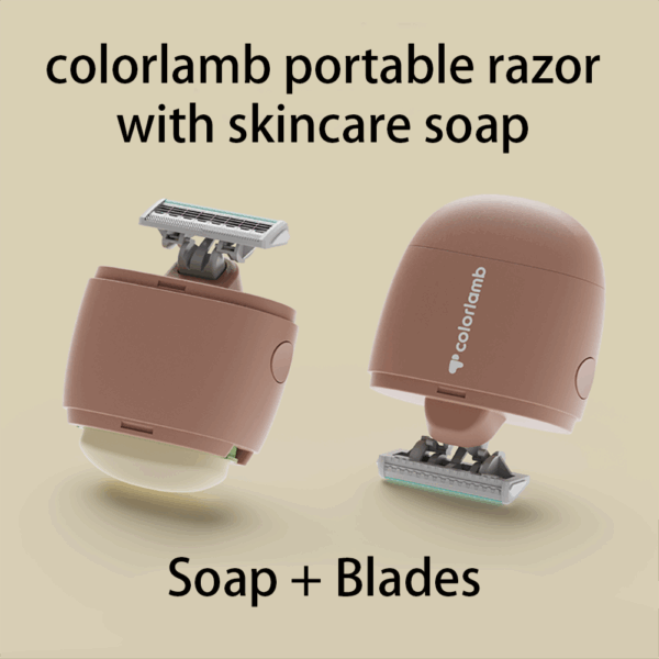 Portable Cute Bear Razor Set for Women with Skin Care - Image 3