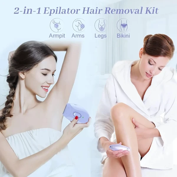 4-in-1 Women's Epilator, Facial & Body Electric Shaver - Image 2