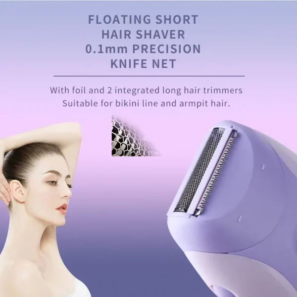 4-in-1 Women's Epilator, Facial & Body Electric Shaver - Image 4