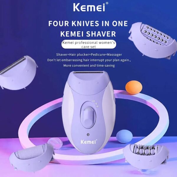4-in-1 Women's Epilator, Facial & Body Electric Shaver - Image 3