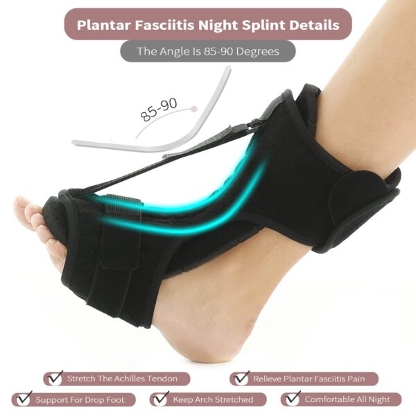 Adjustable Night Splint for Plantar Fasciitis Relief - Image 5