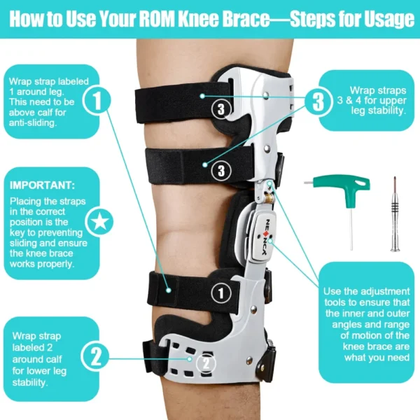 Adjustable ROM Knee Brace Hinged Stabilizer - Image 4