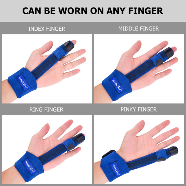 Adjustable Finger Splint Brace with Aluminum Alloy Stabilizer - Image 5