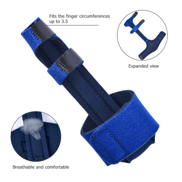 Adjustable Finger Splint Brace with Aluminum Alloy Stabilizer - Image 6