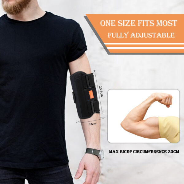 Elastic Compression Elbow Brace with Aluminum Strips Support - Image 6