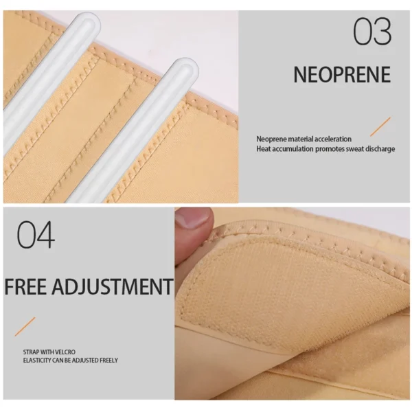 Adjustable Neoprene Lumbar Spine Waist Support & Waist Trainer - Image 4