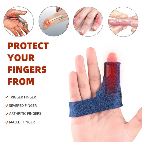 Adjustable Finger Splint Brace for Pain Relief and Tendon Release - Image 2