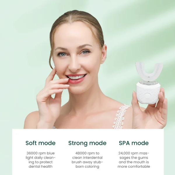 U-Shaped Ultrasonic Electric Toothbrush with 360° Sonic Cleaning - Image 3